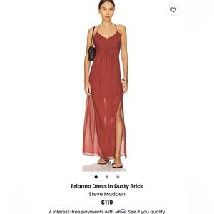 Elegant Dusty Brick Maxi Dress